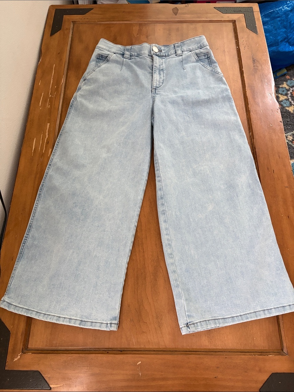 Democracy AbTechnology Light Blue Wide Leg High-Rise Jeans Size 8